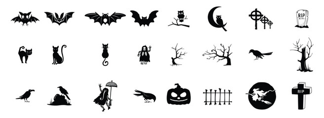 halloween icons.