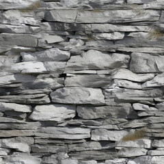 Stone wall, brick mansory cartoon repeat pattern rough textured tile