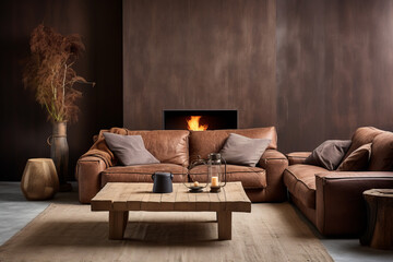 stylistic living room, Generative AI