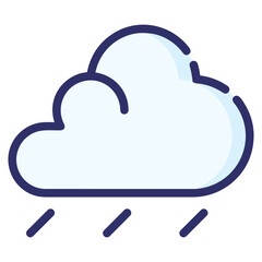 Cloud storage icon symbol vector image. Illustration of the database server hosting cloud system digital design image