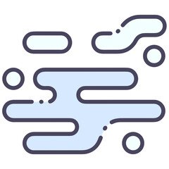 Cloud storage icon symbol vector image. Illustration of the database server hosting cloud system digital design image