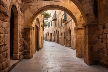 Naklejka premium stone arches in the jewish quarter
