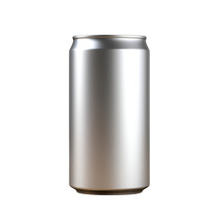 empty aluminum soda can isolated on transparent background. generative ai