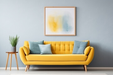 modern sofa interior, Generative AI