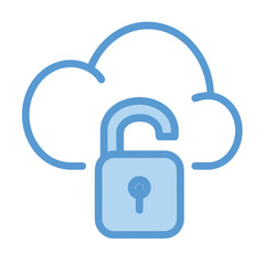 Cloud storage icon symbol vector image. Illustration of the database server hosting cloud system digital design image