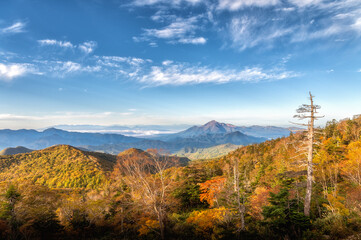 福島県　紅葉最盛期の磐梯吾妻スカイライン
