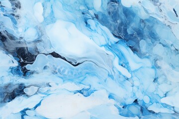 Light Blue and Black Marble Seamless Texture