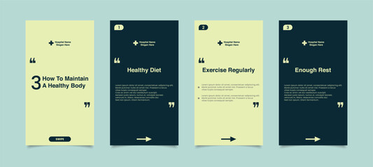 Medical Social Media Post Template, Editable Healthcare Social Media Banner Template. Social media post design free vector. Anyone can use This Design Easily,Banner,Poster,Instagram story