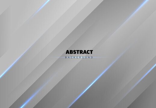 Abstract background made from diagonal light stripes with blue light accent and place for your text