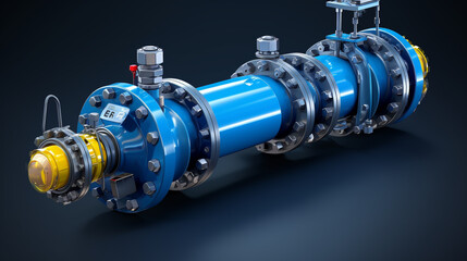 Fototapeta premium 3d render of a engine
