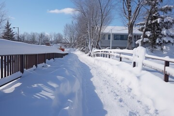 bridge path cleared after snowstorm, passage to reconciliation