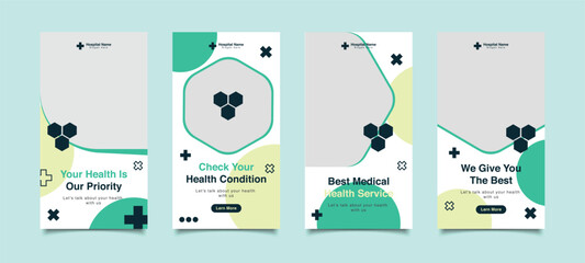 Medical Social Media Post Template, Editable Healthcare Social Media Banner Template. Social media post design free vector. Anyone can use This Design Easily,Banner,Poster,Instagram story