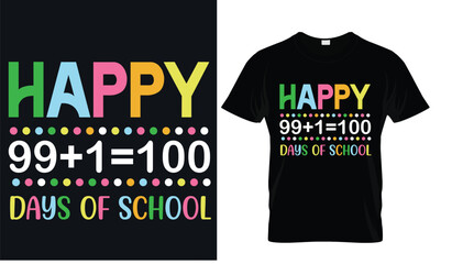 100 day of school t shirt design.