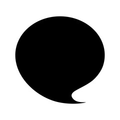 Fototapeta na wymiar Speech bubble icon. Chat flat icon.