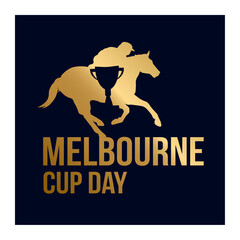 Melbourne Cup Day. Abstract Creative Cup Horse Unit. November 1st.