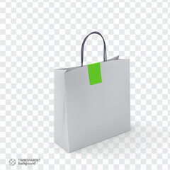 Isometric bag 3d isolated render