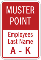 Fototapeta premium Muster point area sign