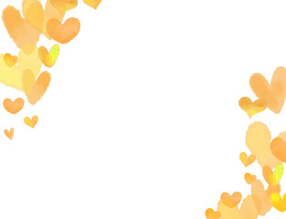 Watercolor Hearts Background Material