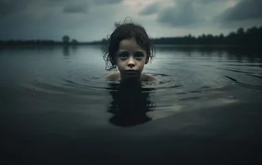 Foto op Aluminium Photo of child in a water © Riccardo