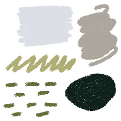 Vector geometric figures and objects. Abstract trendy banner.