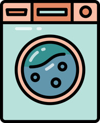 Washing machine line icon
