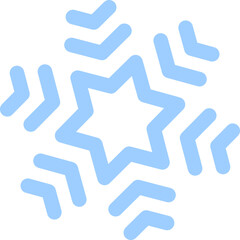 snow flake line icon for celebration and decoration christmas winter season vector