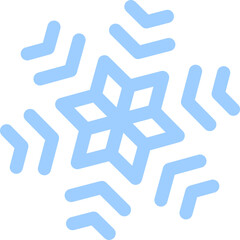 snow flake line icon for celebration and decoration christmas winter season vector