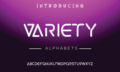 tech vector font typeface unique font design. Typeface urban style fonts for technology, digital, movie, logo design.