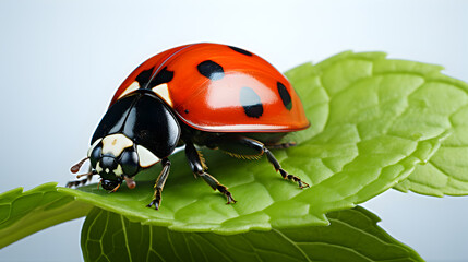 Obraz premium ladybird on a leaf