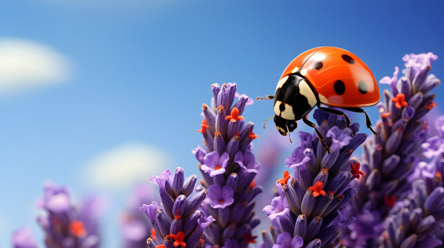 ladybug on flower
