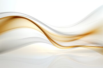 Golden Lines on White Background