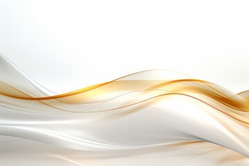 Fototapeta premium Golden Lines on White Background
