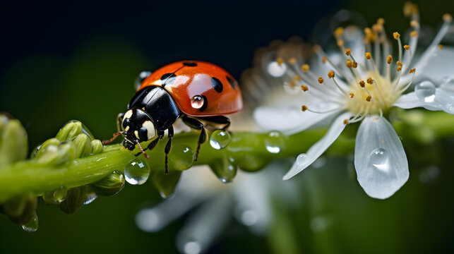 ladybug on flower
