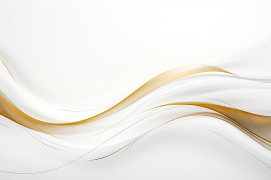 Golden Lines on White Background © Fabien