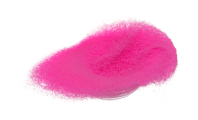 Chocky Pink purple Sand flying explosion, violet sands grain wave explode. Abstract cloud fly, splash throwing in Air. White background Isolated high speed shutter, throwing freeze motion