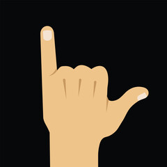 Obraz premium shaka sign, hang loose, surf culture sign, vector illustration