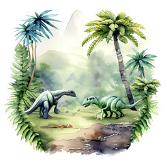 Dinozaury ilustracja