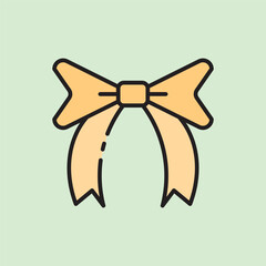 christmas headband icon with lineal color style