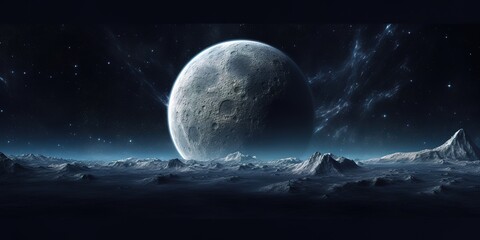 Naklejka na ściany i meble a sky with a moon background