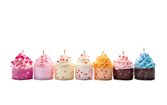 Candles with Birthday Cake Flavor transparent PNG