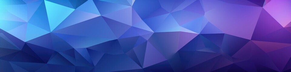 A blue and purple abstract background with triangles. - obrazy, fototapety, plakaty