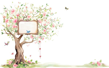 Tree Guest Book Birthday Wishes transparent PNG