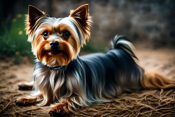 yorkshire terrier of the house