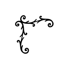 Corner border vector decoration