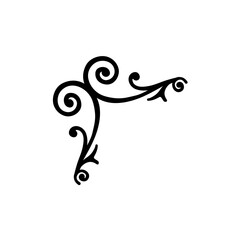 Corner border vector decoration