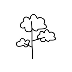 Tree Doodle Cartoon Lineart