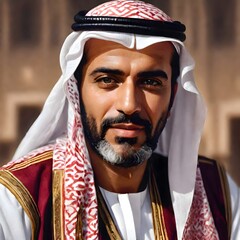 portrait of an Arabic  man