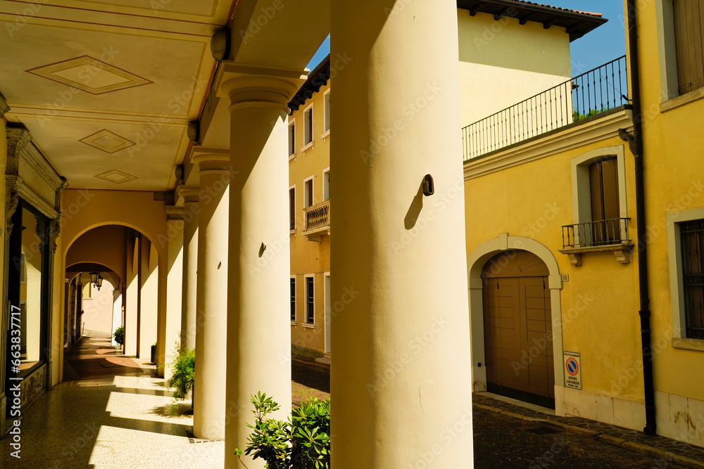 Wall mural Il centro storico di Conegliano Veneto, in provincia di Treviso. Veneto, Italia