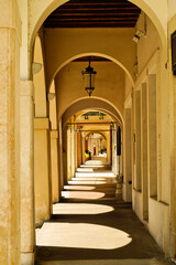 Il centro storico di Conegliano Veneto, in provincia di Treviso. Veneto, Italia