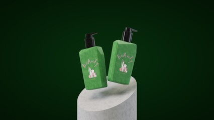 Cosmetic Container_Green Color
( 3D Model , 3D Rendering , 3D Illustration )